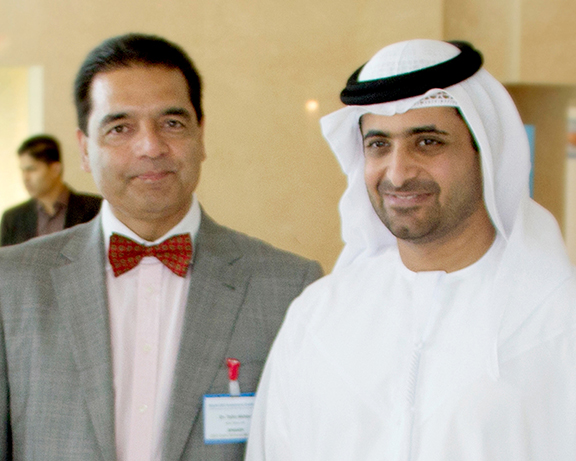 Dr. Tahir Akhtar-Chairman of Adam Global with His Highness sheikh juma bin maktoum — at Jumeirah Beach Hotel.